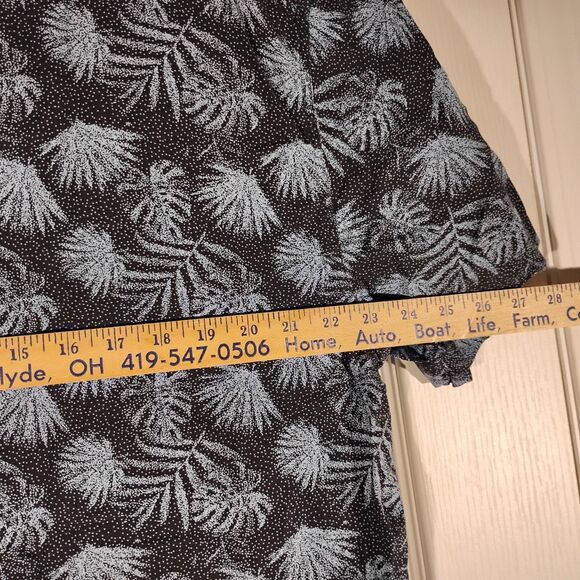 Nat Nast shirt mens XL XLarge blue floral all over hawaiian silk blend button - Picture 3 of 5